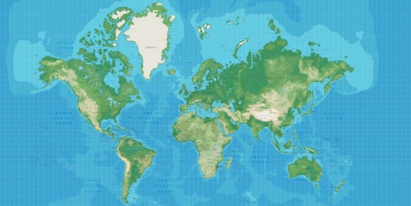 Papel de Parede Mapa Físico - Image 2