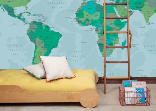 Papel de Parede Mapa Natureza