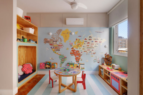 Tapete Playmate listrado 200X100